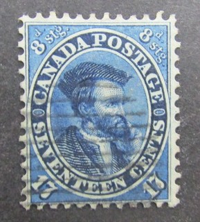 Estampilla de Canadá nystamps # 19 usada $190 Y22x696