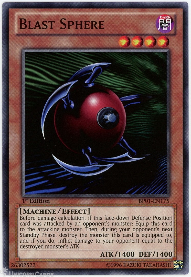 BP01-EN175 Blast Sphere : Starfoil Rare 1st Edition Mint YuGiOh Card