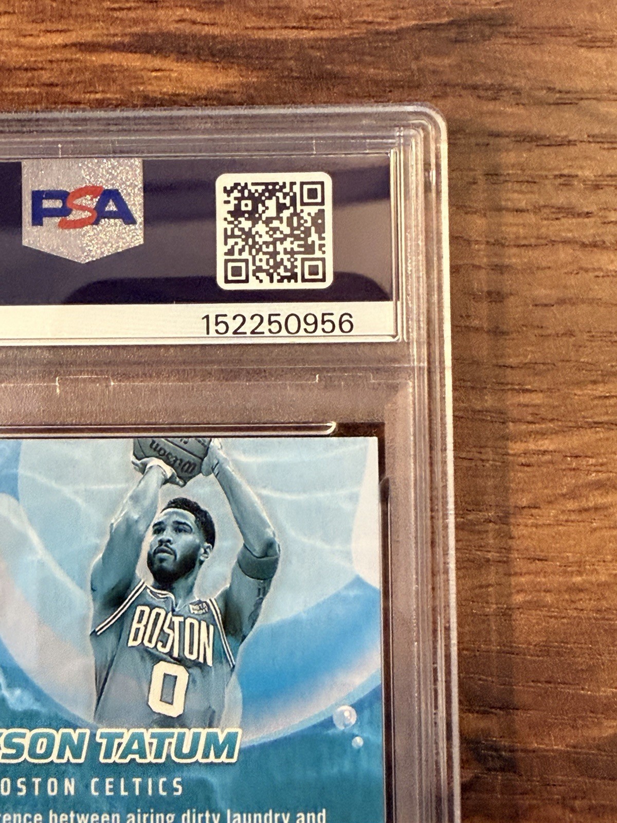 2024 Panini NBA Hoops - Jayson Tatum #2 Pure Players Holo Prizm - PSA 9 Low POP! view 10