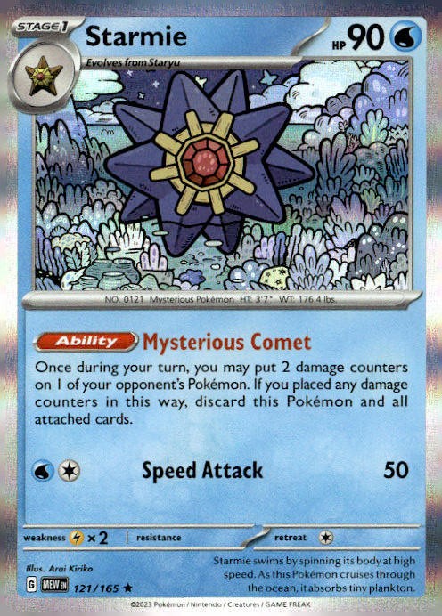 SV: Scarlet & Violet 151 #121/165 Starmie HOLO