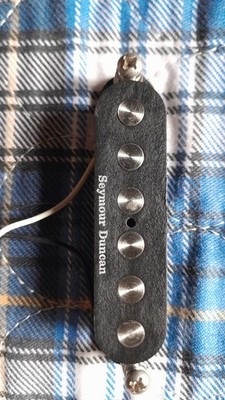 Seymour Duncan SSL-4 Quarter Pound Flat Pole Strat Pickup Fat Middle Neck Black