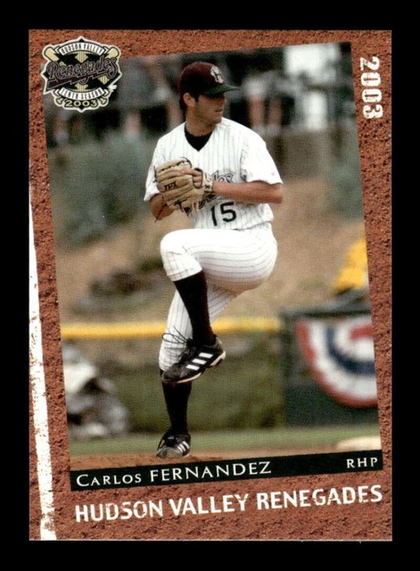 2003 Tribüne Hudson Valley Renegades #10 Carlos Fernandez fast neuwertig BXCP05
