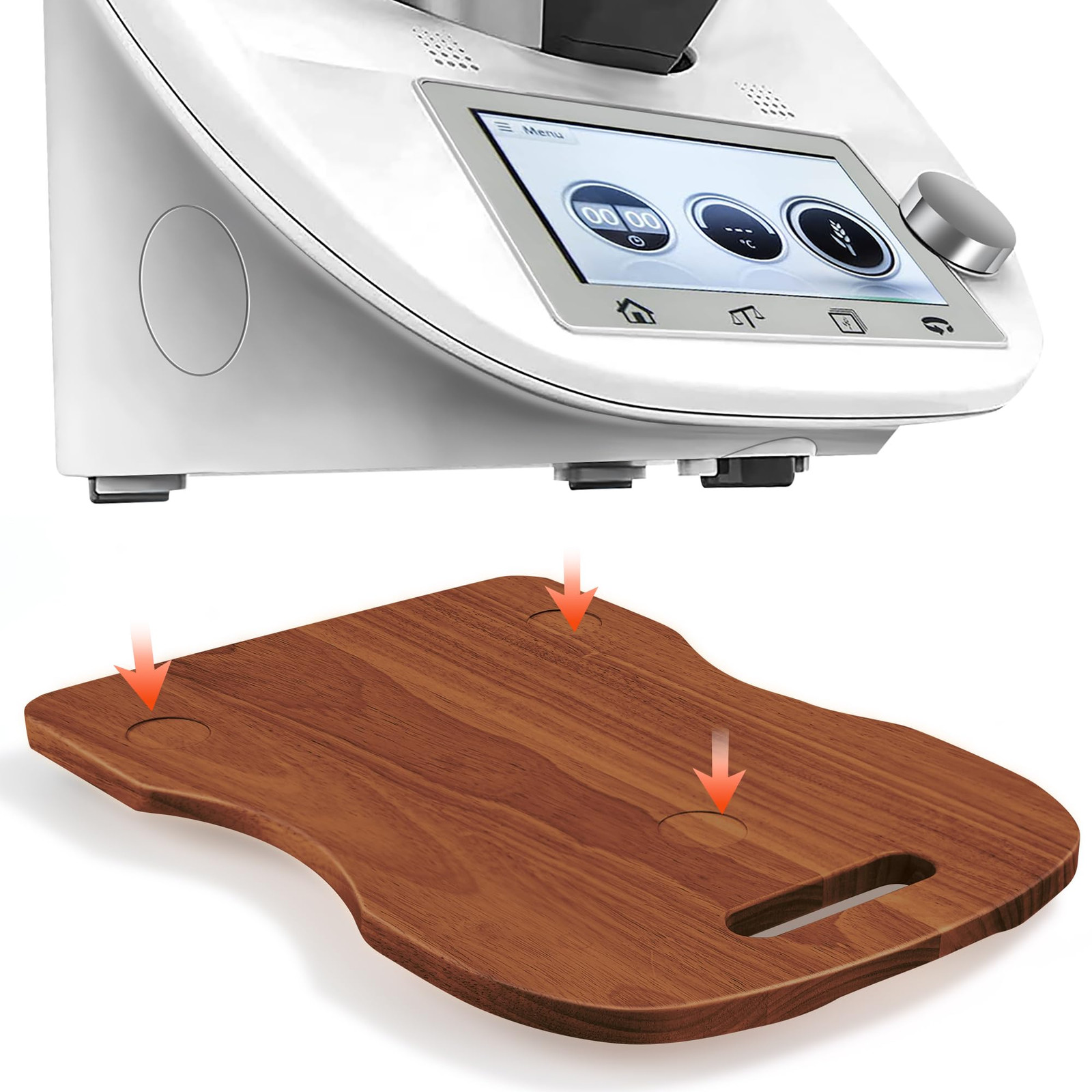 Scorrevole Bimby TM6 con 2 Ruote Universali, Tavola Scorrevole per Bimby (F8f)