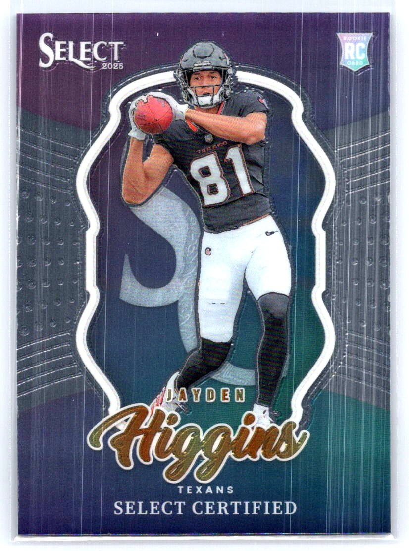 2025 Panini Select #19 Jayden Higgins Select Certified Rookies