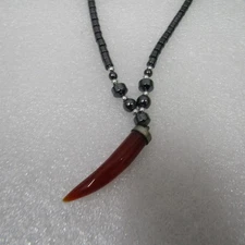 Women's Jewelry Black Necklace Hematite Beads None Magnetic