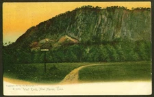 West Rock New Haven CT undivided back postcard 1907