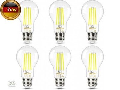 DiCUNO Edison LED Lampe E27, Energieeffizienzklasse A, Classic ultraeffiziente