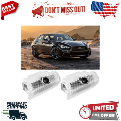 Never Fade Car Door Lights Logo, Compatible with Infiniti: Q40/50/60/70,QX50/56/