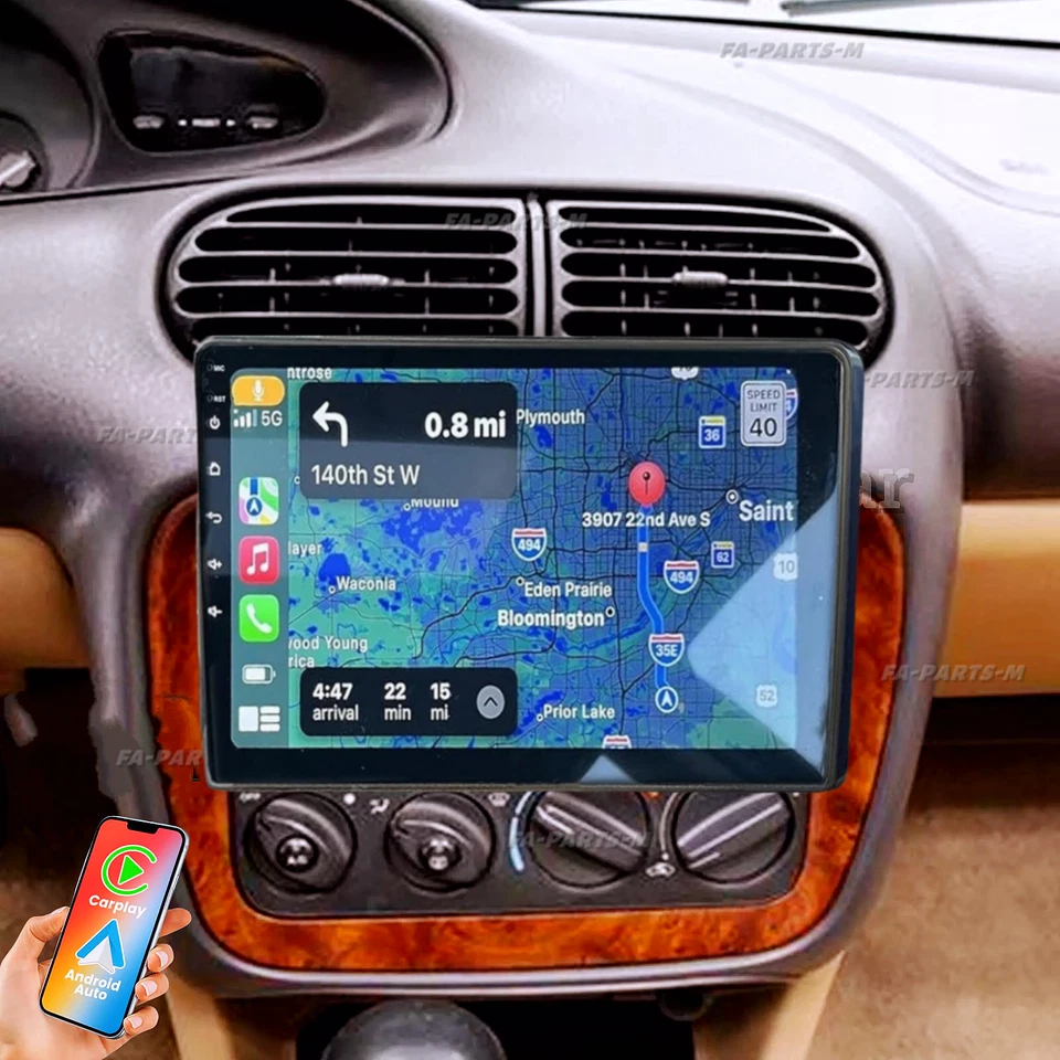 4+64G For 1996-2000 Chrysler Sebring Android13 Carplay Car Stereo Radio GPS NAVI Foto 2 de 4