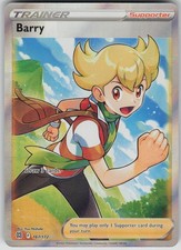 Pokemon TCG Barry (Full Art) Ultra Rare SWSH09: Brilliant Stars 167/172