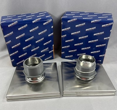 Lot Of 2 - BERNKOT Square Drain 6''x6''x2.95'' OD 2'' Outlet AISI 304 SS 8.5GPM- NOB