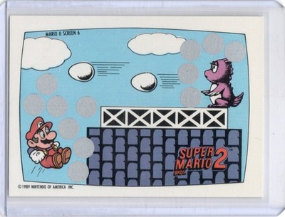 1989 Topps Nintendo #6 Super Mario 2 Scratch Off Card