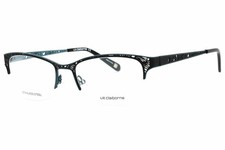 Liz Claiborne L 645 0ETJ 00 Black Tea 53mm Eyeglasses New Authentic