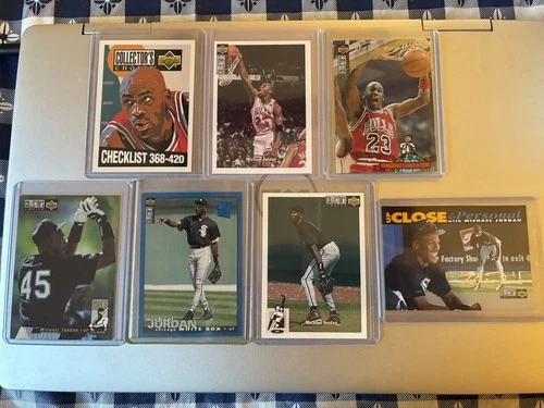 Michael Jordan 7-Card Lot – 93/94 Upper Deck + Bonus 1999 Skybox Kobe