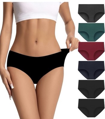 Womens Underwear Set of 6 Cotton Soft Hipster Full Coverage Stretch-SIZE 2XL