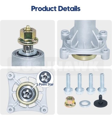 GELASKA 3 Pack 587819701 Spindle Assembly with 153535 Pulley Replaces 18729