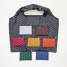 printed eco reusable shopping market tote bag foldable waterproof