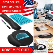 Comfortable Memory Foam Wrist Rest Set Ergonomic Design for Gaming Office