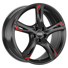 1x RONAL RONAL R62 RED jetblack 8.0Jx19 5x112 ET35