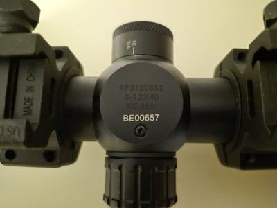 Bushnell Prime Rifle Scope 3-12x40 7-Turrent Set Multi-x Reticle RRP3120BS, NEW!