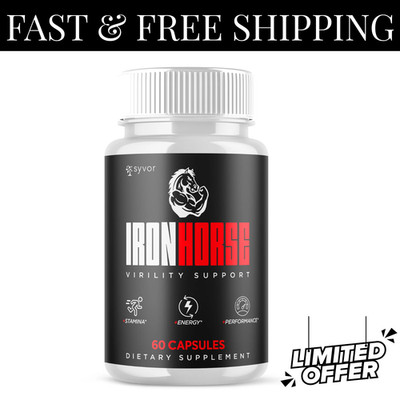 (1 Pack) Iron Horse for Men Advanced Formula Vitamin Max Supplement 60 Capsules