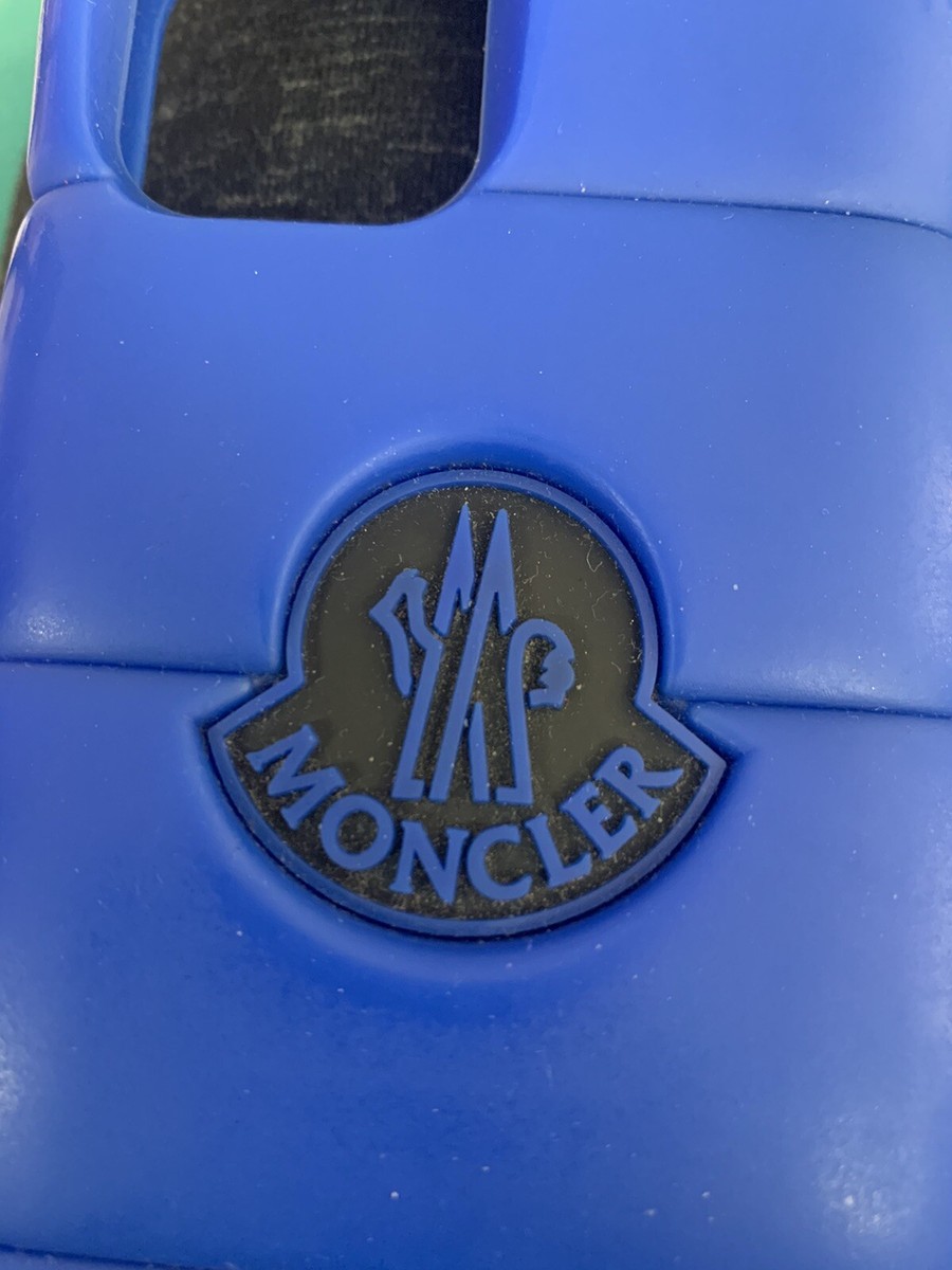 MONCLER iPhone14pro ケース キルティング 羊革 ブルー Moncler Iphone Case Blue Smartphone With Strap | eBay