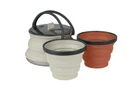 SEA TO SUMMIT X SET 11 X KETTLE & 2 X MUGS LIGHTWEIGHT BACKPACKING SAND/RUST