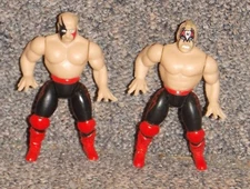 WWF WWE Legion Of Doom Road Warriors Hawk and Animal Bonecrunchers Mini Figures