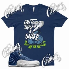 Indigo CANT TRUST A SNAKE T Shirt for J1 12 Legend Obsidian Blue Flint