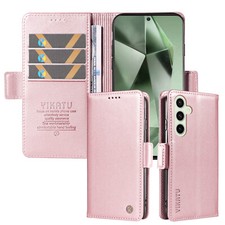 Magnetic Card Wallet Phone Case For Samsung Galaxy S25 S24 S23 S22 S21 Plus S9