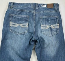 Y2K Flypaper  Boot Cut Baggy Jeans Mens 33x30 Loose Wide Leg Blue Medium Wash