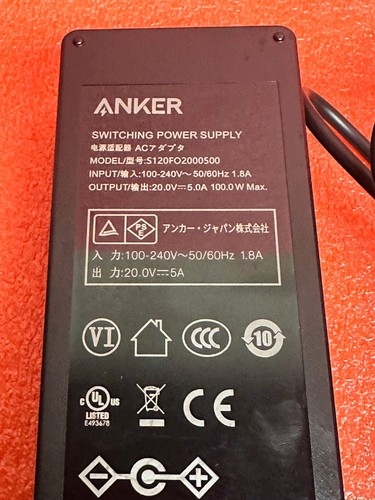 20V 5A 100W AC Adapter Power Supply For Anker powerexpand S120FO2000500 100-240V - 第 2/3 張圖片