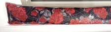 Door Draft Stopper, Cedar Filled, Draft Stopper, Roses, Spiderweb