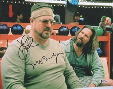 THE BIG LEBOWSKI JOHN GOODMAN JEFF BRIDGES SIGNED 11X14 PHOTO AUTHENTIC BECKETT