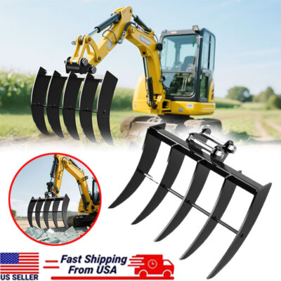 Rake Attachments Tools For 1-2Ton Mini Excavators Excavator Small Digger USA