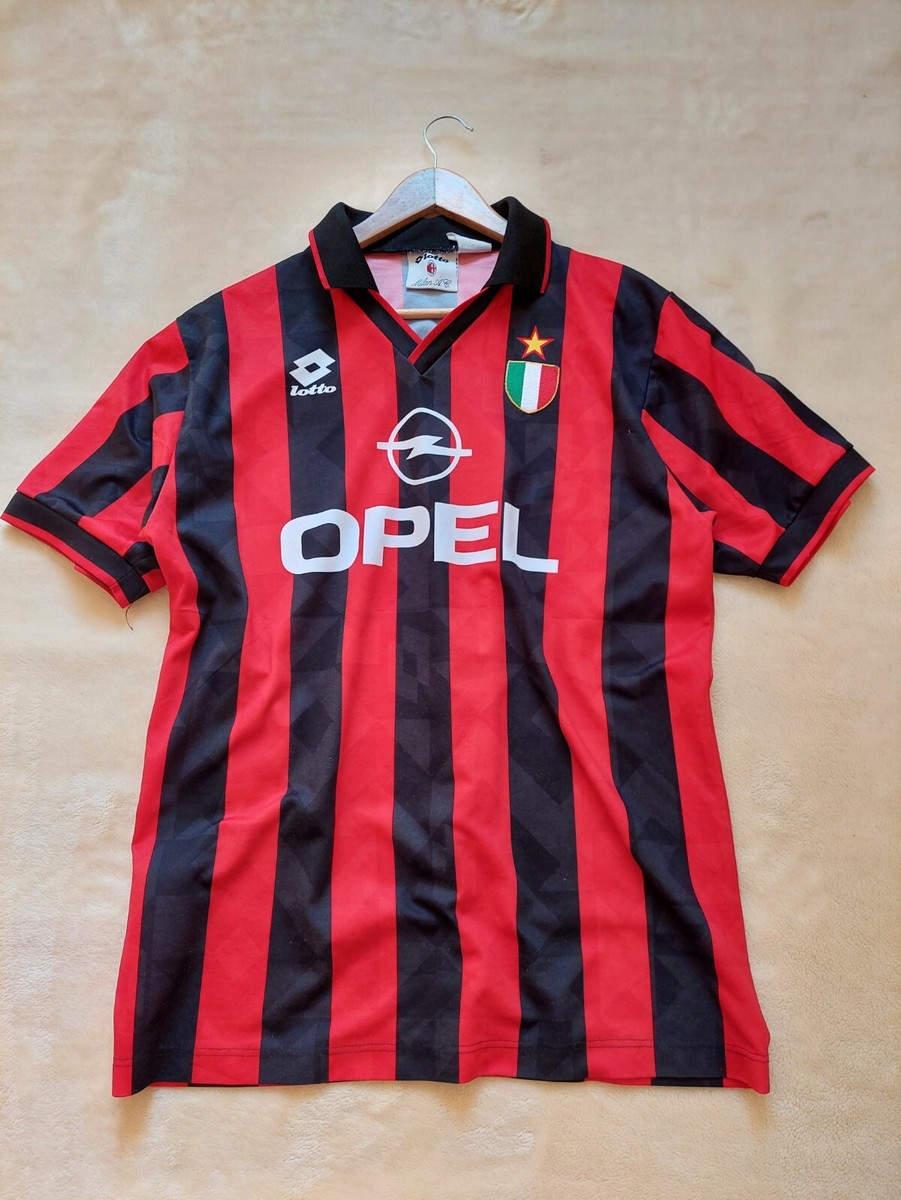 Maillot AC Milan 1994-1995 Lotto – Longues Manches #17 – Domicile – Taille L