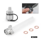 Quick Twist Oil Drain Valve for M12-1.50 with Stainless Drain Hose Attachment