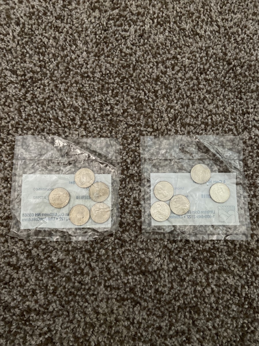 5 COIN NICKEL SET SEALED 2004-2006 uncirculated 60 Littleton