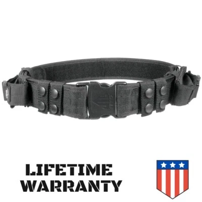 UTG Law Enforcement and Security Duty Belt, Black 30-52" Waist Black