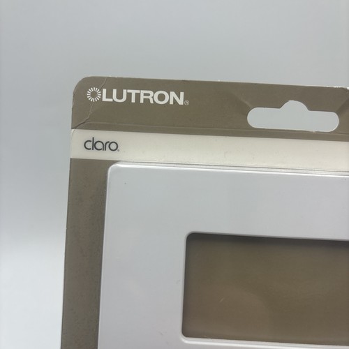 Lutron Claro Wandplatte Hochglanz weiß 3 Gang CW-3-WH ohne sichtbare Schrauben Abdeckung - Bild 2 von 4