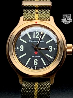 Vostok Amphibia BRONZE 72845A Ltd. & numbered Ed. Brand New Sent