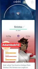 Pokémon Go |  Antique Form Sinistea (NON shi...