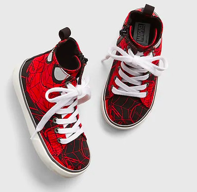 spiderman hi tops