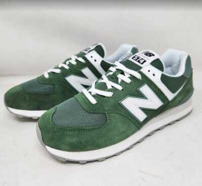 New men's 10 New Balance X J Crew 574 sneakers in Green / White
