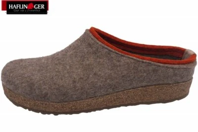 Haflinger Grizzly Kris Torf Filz Hausschuhe Clog Schuhe 711056-550