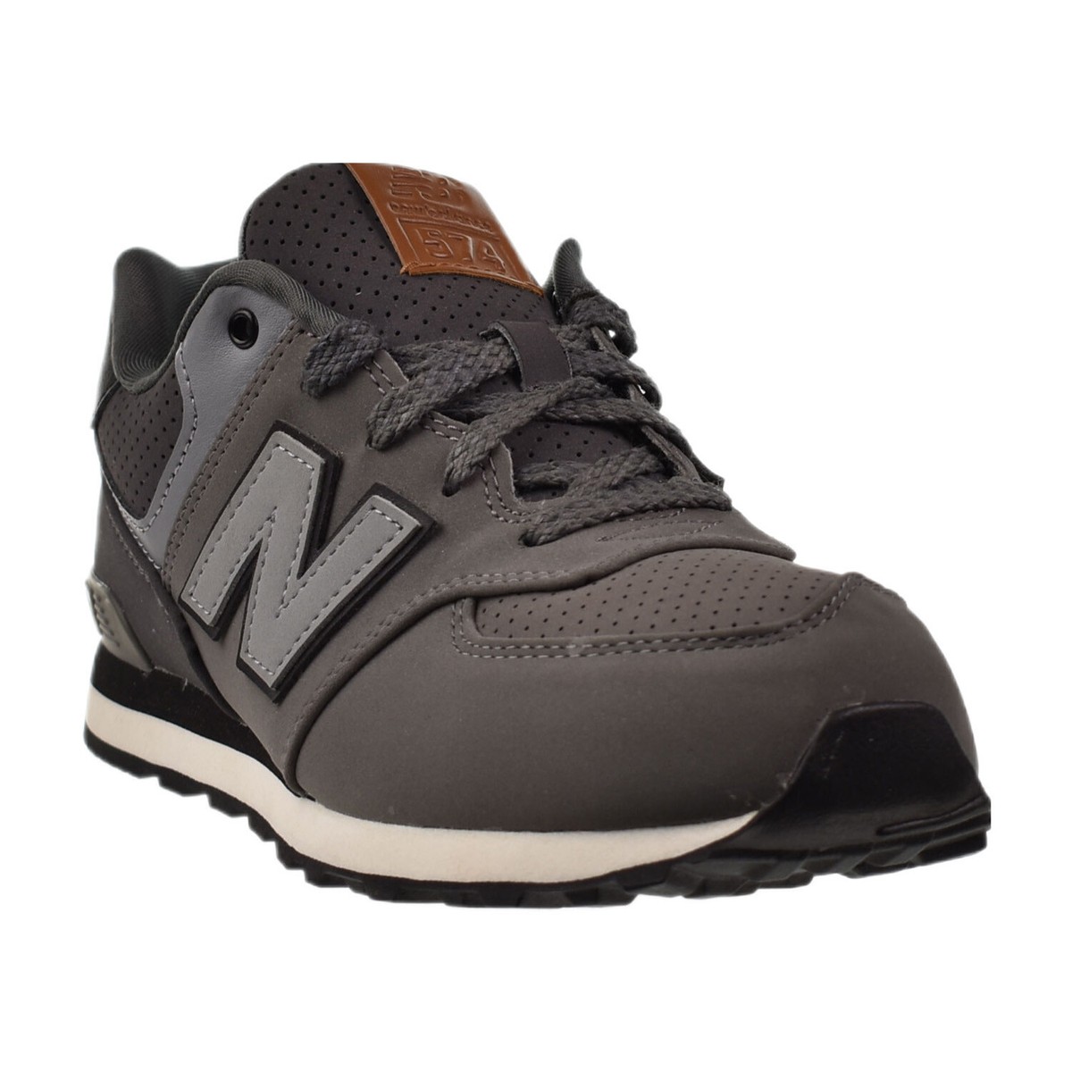New Balance 574 Big Kid's Shoes Grey-Black KL574-YHG | eBay