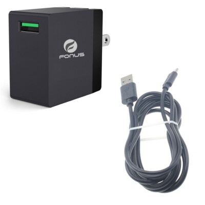 6ft USB Cable 18W Quick Home Charger Power Cord Travel Wall AC for Smart Phones