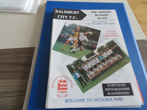 Banbury United. - v.- North Leigh. Floodlight Lgue. 1994-5. **VGC**