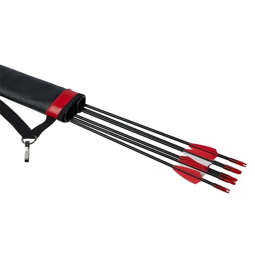 Archery Arrow Quiver 2 Tube Waist Holder Straps Bag Belt Clip Bow Hunting Target - Picture 19 of 21