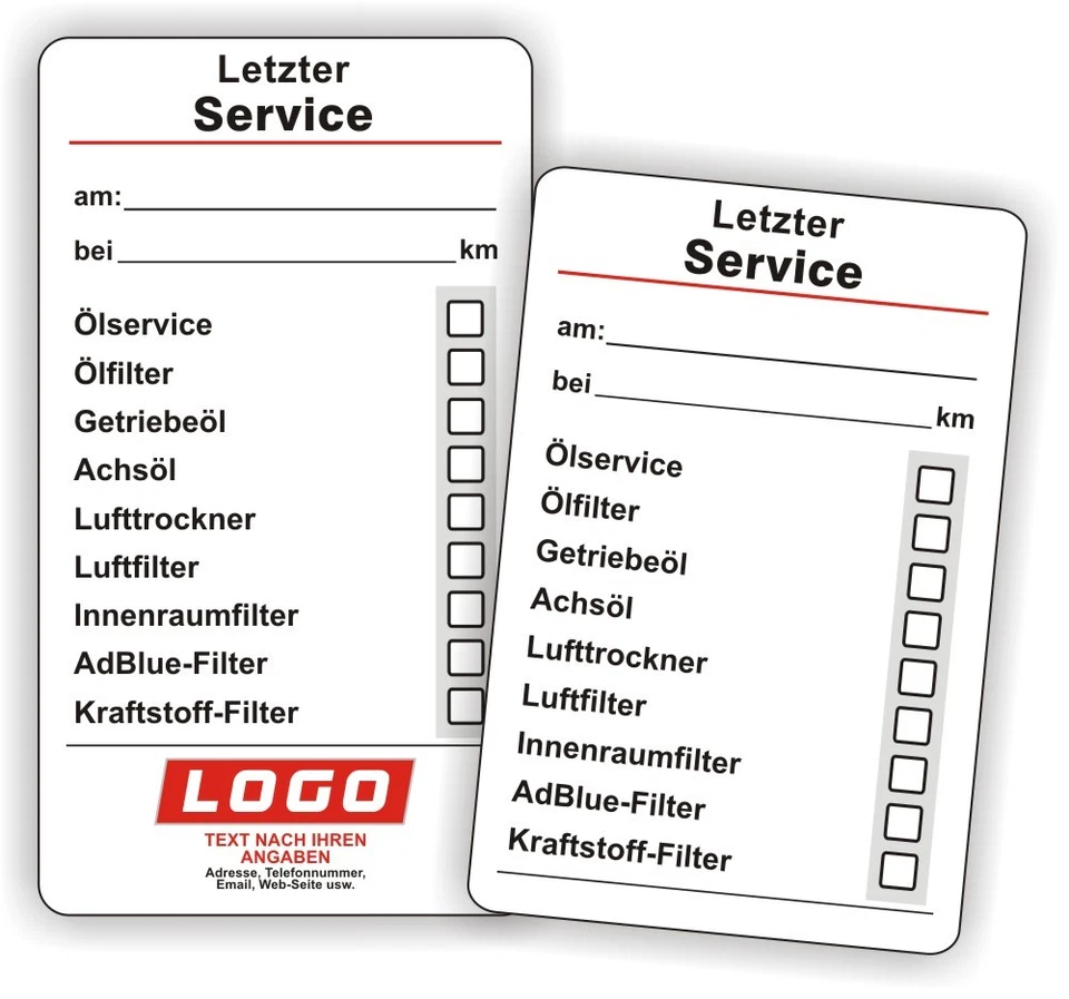 KFZ Inspektionsaufkleber Service Aufkleber Serviceaufkleber Wartung Prüfung n.35